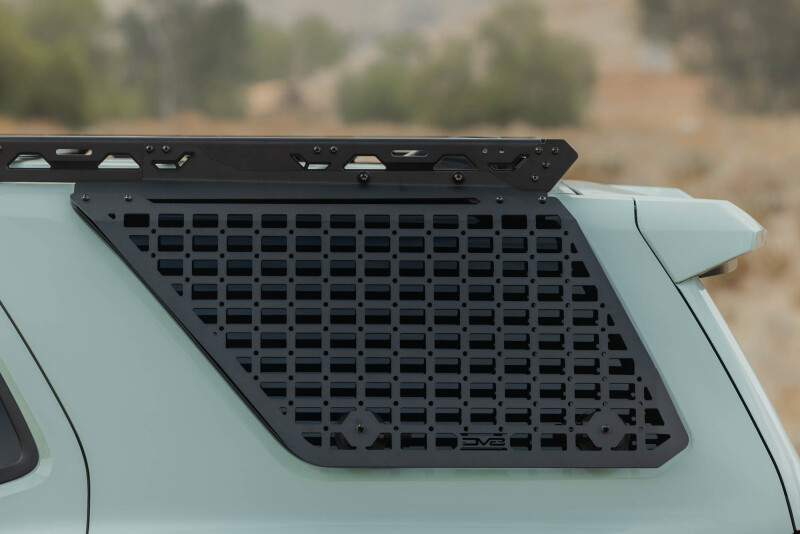 Toyota 4Runner Exterior Window Molle - Driver Side - DV8 Offroad - For DV8 Roof Rack - Black Powder Coated - `25-`26